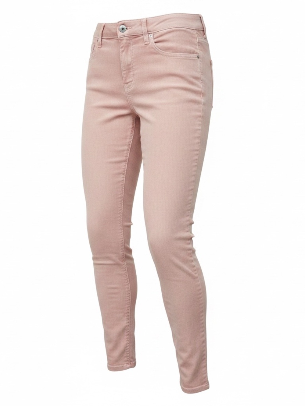 Spanx High-Rise Pull on Skinny Jeans in Blush Pink. Size Large